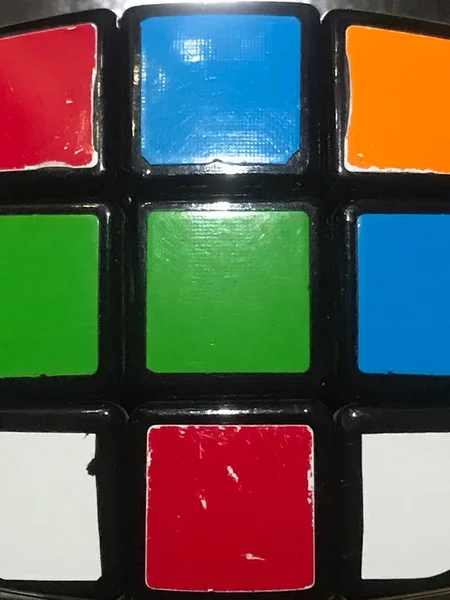 Losowe Scramble Rubix Cube — Zdjęcie stockowe
