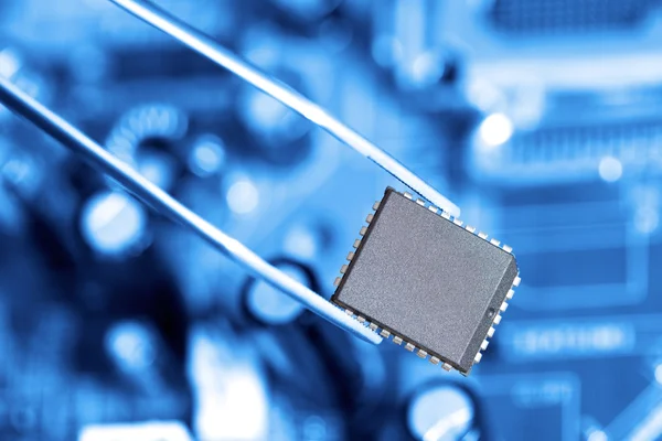 Pinzas con microchip — Foto de Stock