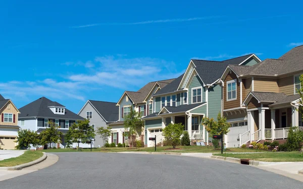 Street of residential houses — Stock Photo, Image