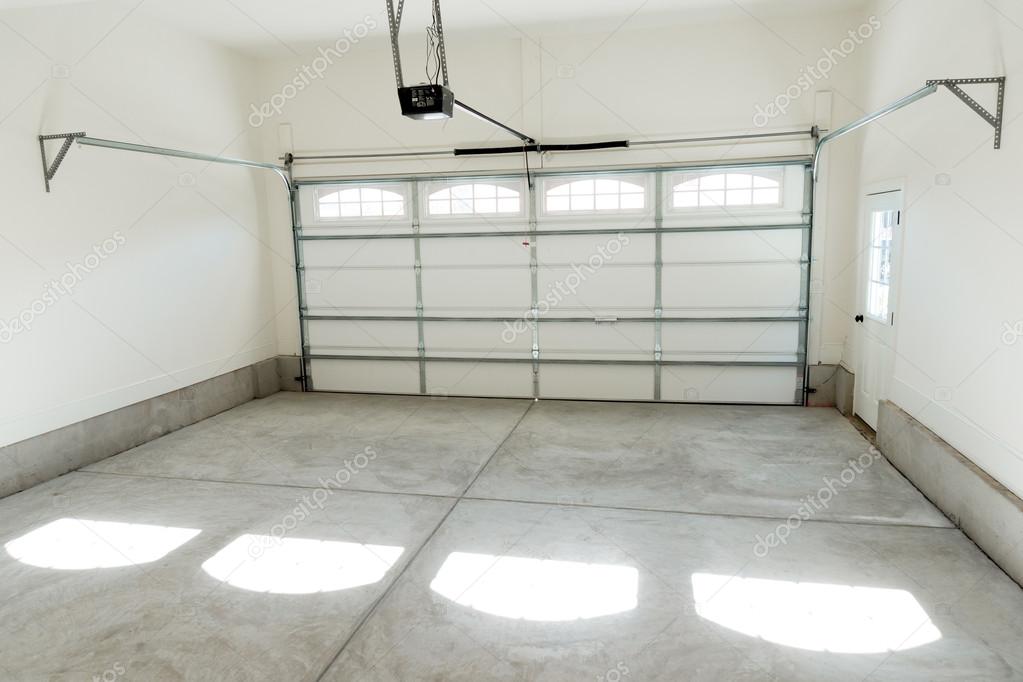 Two Car Garage Interior Stock Photo By, 2 Car Garage Door Opener