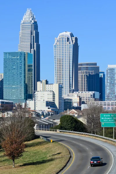 Syn på Uptown Charlotte, Nc — Stockfoto