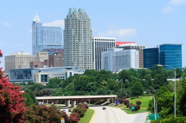 Şehir merkezinde Raleigh, Nc ABD