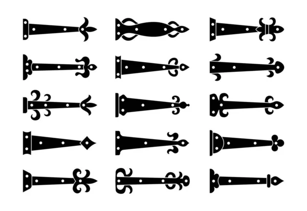 Bisagras Decorativas Flecha Vintage Acentos Para Puertas Garaje Granero Puertas Gráficos vectoriales