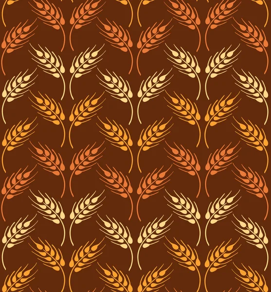 Sarı ve turuncu buğday dalgaları ile Dikişsiz vintage desen. 