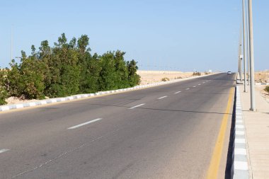 Sharm El Sheikh, Mısır - 14 Ocak 2021 Sharm El Sheikh Zayed Caddesi