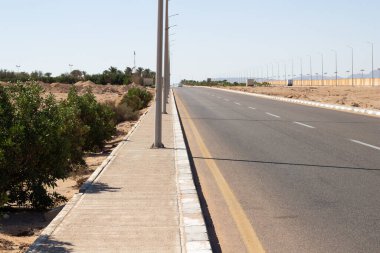 Sharm El Sheikh, Mısır - 14 Ocak 2021 Sharm El Sheikh Zayed Caddesi