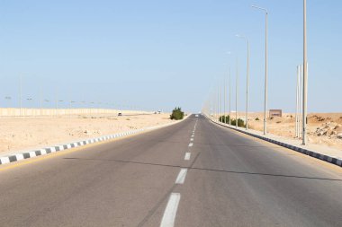 Sharm El Sheikh, Mısır - 14 Ocak 2021 Sharm El Sheikh Zayed Caddesi