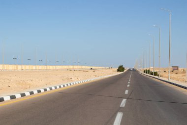 Sharm El Sheikh, Mısır - 14 Ocak 2021 Sharm El Sheikh Zayed Caddesi