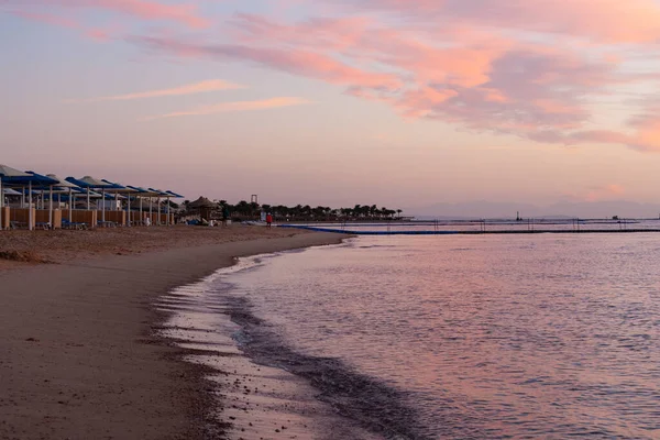 Sharm Sheikh Mesir Januari 2021 Pantai Hotel Albatros Palace Sharm — Stok Foto