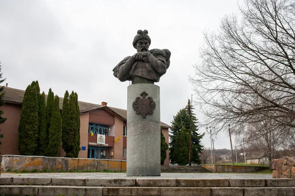 Subotiv Ucrania Abril 2021 Monumento Bogdan Khmelnitsky — Foto de Stock
