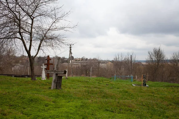 Subotiv Ukraine April 2021 Subotiv Village — Stock Photo, Image