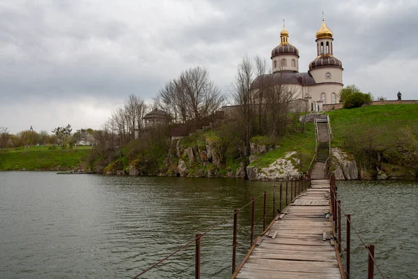 Stebliv Oekraïne Mei 2021 Kerk Van Verlosser Hemelvaart Stebliv Uitzicht — Stockfoto