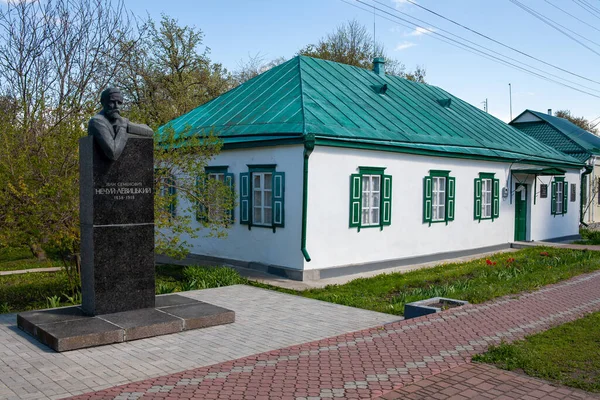 Stebliv Ukraine May 2021 Monument Ivan Semenovych Nechuy Levytsky 著名乌克兰作家 — 图库照片