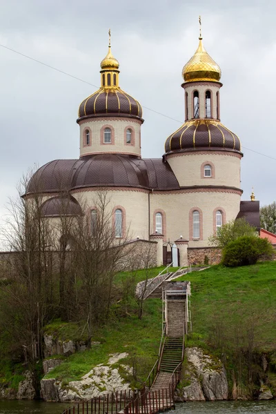 Stebliv Ukraine May 2021 Church Savior Ascension Stebliv View Ros — 图库照片