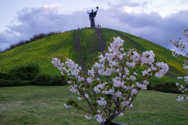 Cherkasy, Ukrayna - 8 Mayıs 2021: Rose Valley 'den Zafer Tepesi' ne