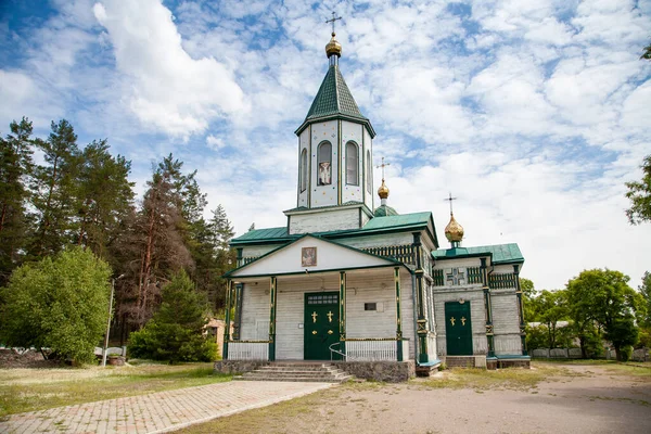 Nechaivka Ucrânia Junho 2021 Igreja Madeira Velha Nechaivka Região Cherkasy — Fotografia de Stock