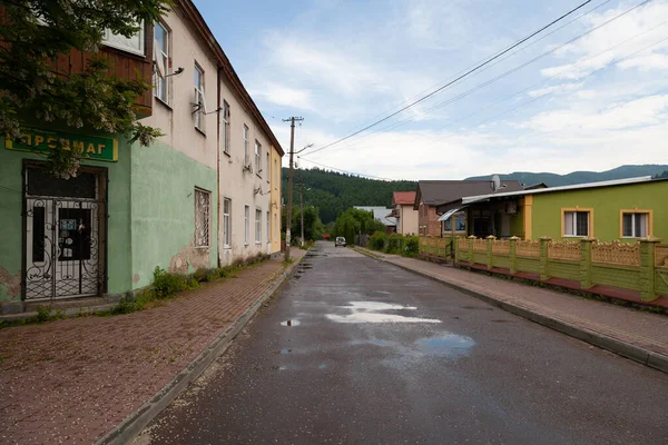 Skole Ukraine Juni 2021 Gebäude Der Zentralen Straße Von Skole — Stockfoto