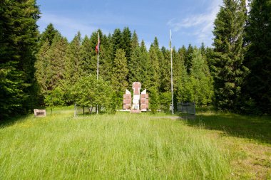 Ukrayna, Skole - 19 Haziran 2021: Kahramanlar Anıtı UPA 