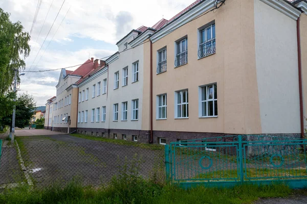 Skole Ukraine Juin 2021 Bâtiments Dans Rue Centrale Skole — Photo
