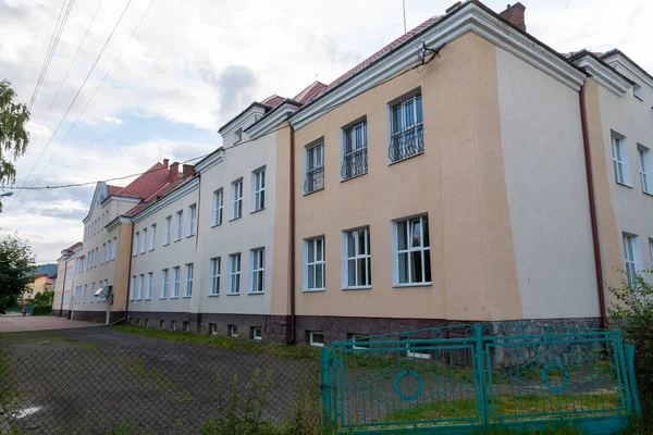 Skole Ukraine Juin 2021 Bâtiments Dans Rue Centrale Skole — Photo
