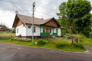 Korostiv, Ukrayna - 20 Haziran 2021: Korostiv 'deki eski binalar