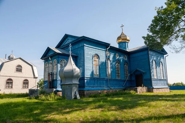 Tubil Tsi Oblast Tscherkasy Ukraine Juni 2021 Alte Hölzerne Nikolaikirche — Stockfoto