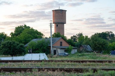 Haivoron, Ukrayna - 10 Temmuz 2021: Haivoron tren istasyonu