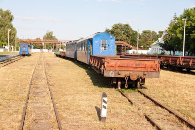 Haivoron, Ukrayna - 10 Temmuz 2021: Haivoron tren istasyonu