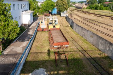 Haivoron, Ukrayna - 10 Temmuz 2021: Haivoron tren istasyonu