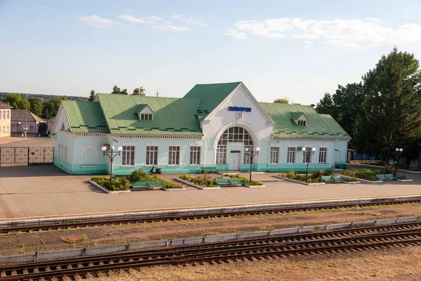 Haivoron Oekraïne Juli 2021 Haivoron Treinstation — Stockfoto