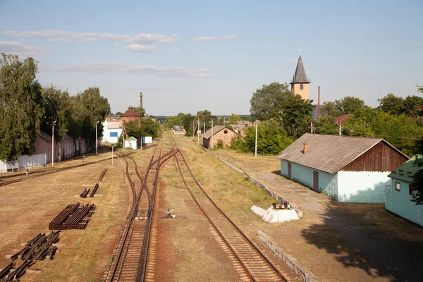 Haivoron Ucrânia Julho 2021 Estação Ferroviária Haivoron — Fotografia de Stock