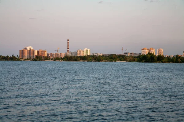 Cherkasy Ucrânia Agosto 2020 Vista Para Distrito Mytnytsya — Fotografia de Stock