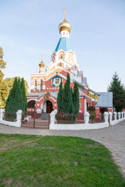 Uzhhorod, Ukrayna - 16 Ağustos 2021: Uzhhorod 'daki Ortodoks Kilisesi