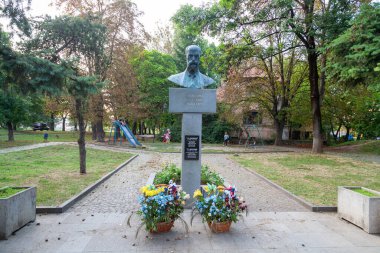 Uzhhorod, Ukrayna - 13 Ağustos 2021: Tomash Garrigue Masaryk Anıtı