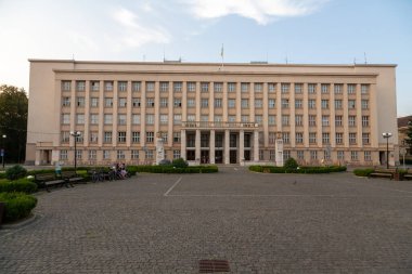 Uzhhorod, Ukrayna - 15 Ağustos 2021: Uzhhorod Belediyesi