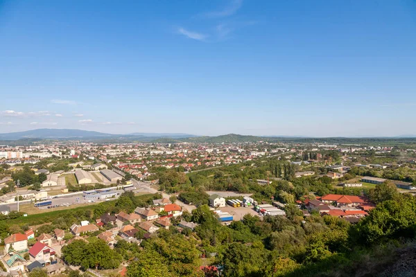 Панорамный Вид Замка Паланок Город Мукачево — стоковое фото