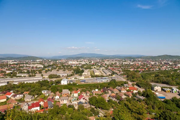 Панорамный Вид Замка Паланок Город Мукачево — стоковое фото