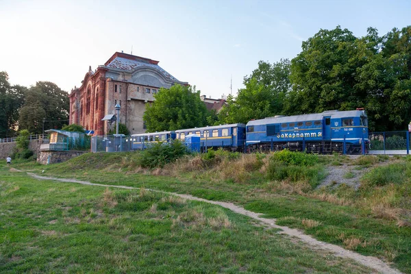 Uzhhorod Ukrayna Ağustos 2021 Uzhhorod Kentindeki Şehir Merkezi Parkındaki Çocuklar — Stok fotoğraf