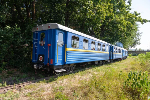 Uzhhorod Ukraine August 2021 Railroad Children City Central Park Uzhhorod — 图库照片
