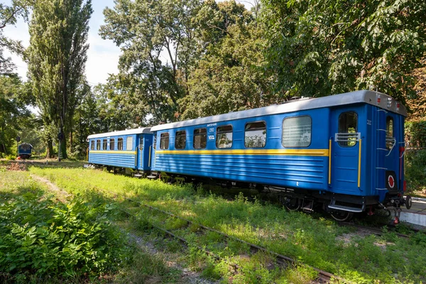 Uzhhorod Ucraina Agosto 2021 Ferrovia Bambini Nel Central Park Della — Foto Stock