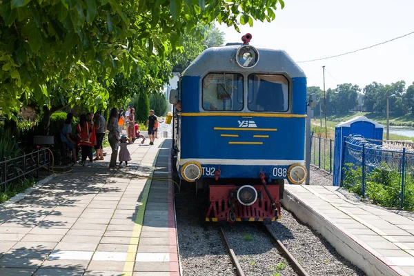 Uzhhorod Ukraine August 2021 Railroad Children City Central Park Uzhhorod — 图库照片