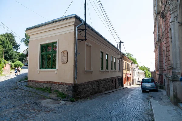 Uzhhorod Ukrajina Srpna 2021 Ulice Historickém Centru Užhorodu — Stock fotografie