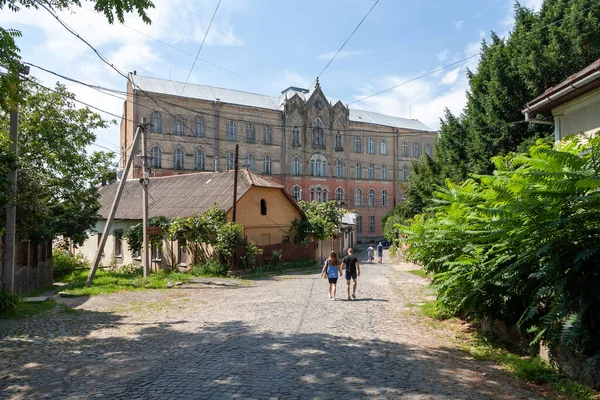 Oezjhorod Oekraïne Augustus 2021 Straat Het Historische Centrum Van Oezjhorod — Stockfoto