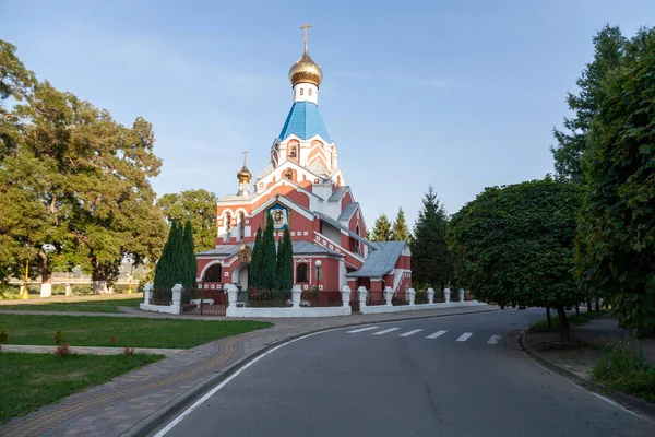 Ужгород Украина Августа 2021 Года Покровская Православная Церковь Ужгороде — стоковое фото