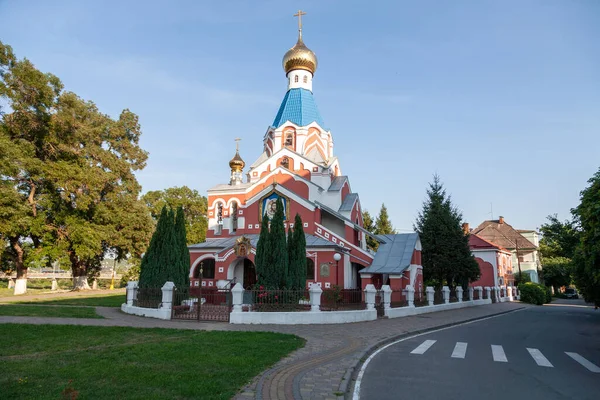 Ужгород Украина Августа 2021 Года Покровская Православная Церковь Ужгороде — стоковое фото