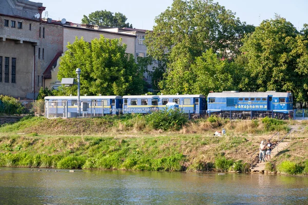 Oezjhorod Oekraïne Augustus 2021 Spoorweg Voor Kinderen Stadspark Oezjhorod Stad — Stockfoto
