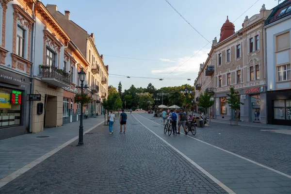 Ужгород Украина Августа 2021 Года Улица Историческом Центре Ужгорода — стоковое фото