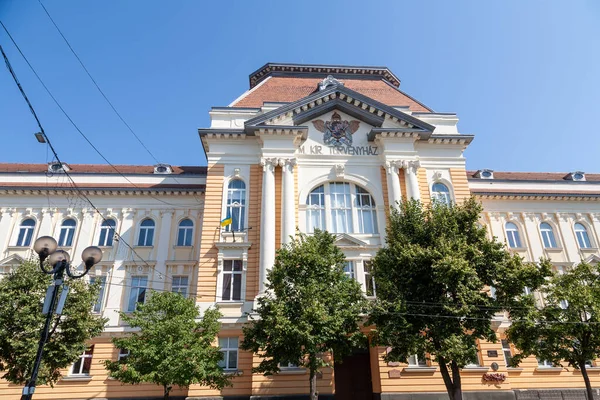 Berehove Ukraine August 2021 Straße Historischen Zentrum Von Berehove — Stockfoto