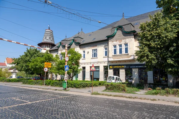 Berehove Oekraïne Augustus 2021 Straat Het Historische Centrum Van Berehove — Stockfoto