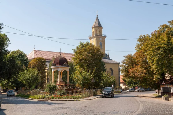 Berehove Ukraina Augusti 2021 Gata Berehoves Historiska Centrum — Stockfoto